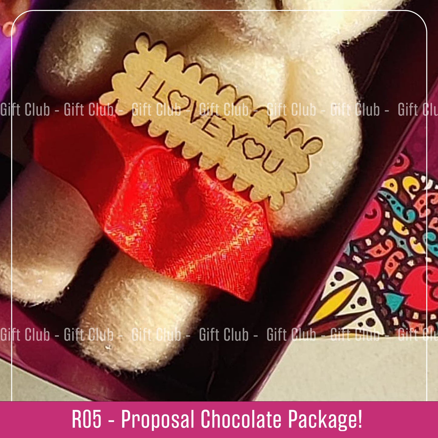 R05 | Best Proposal Gift Package * Cadburry Dairy Milk SIlk Bubbly with I love you Doll