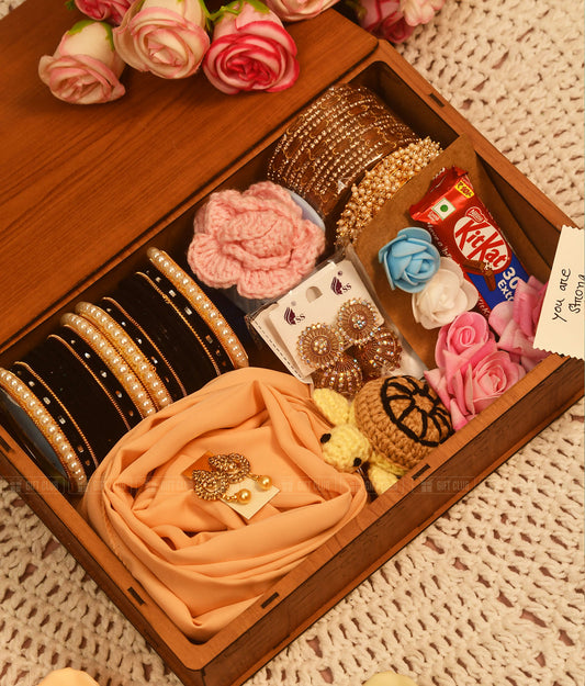 HB 06 | Elegant Hijab & Churi Wooden Treasure