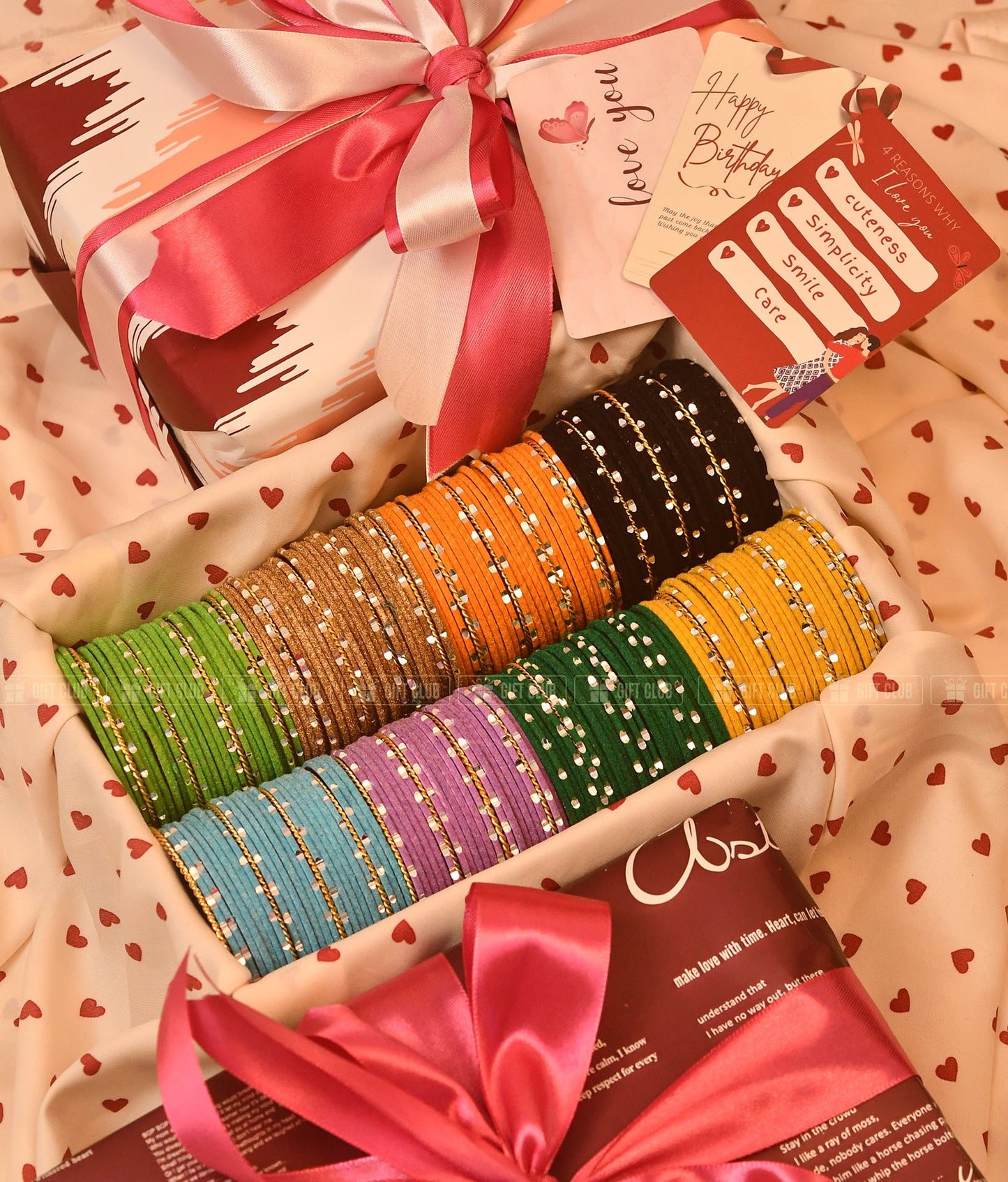 "রঙের মেলা" (churi 30.6) - Exclusive Multi-Color Velvet Churi Package