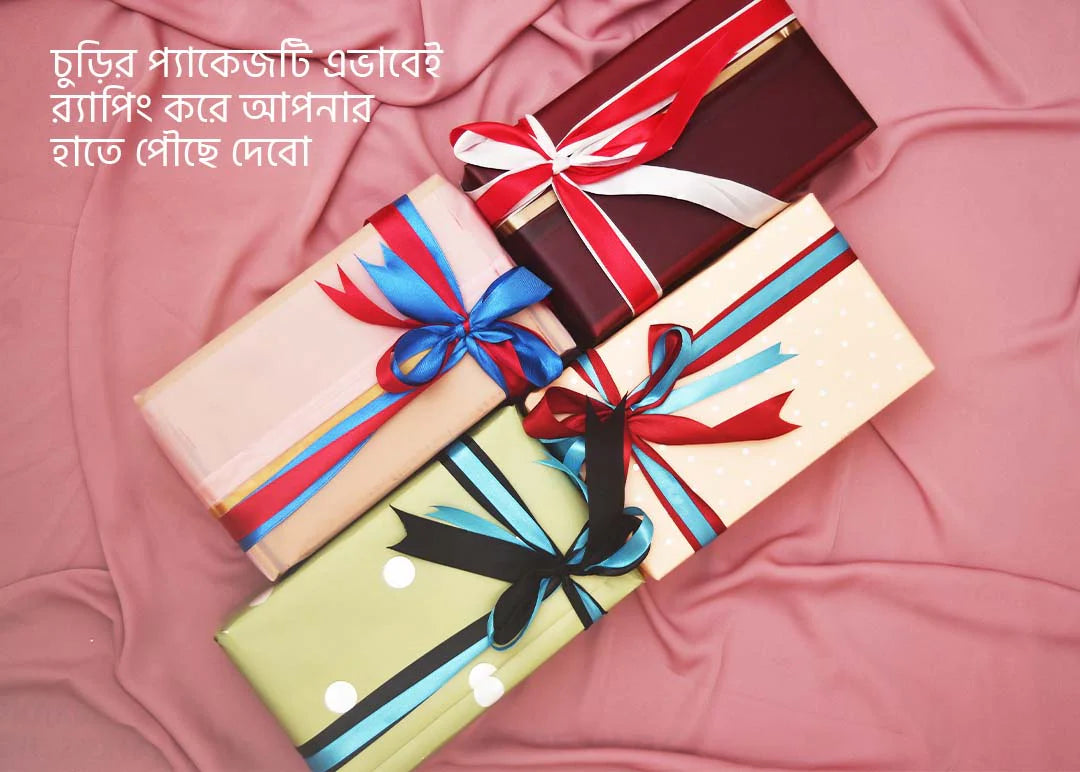 "রঙের মেলা" (churi 30.6) - Exclusive Multi-Color Velvet Churi Package