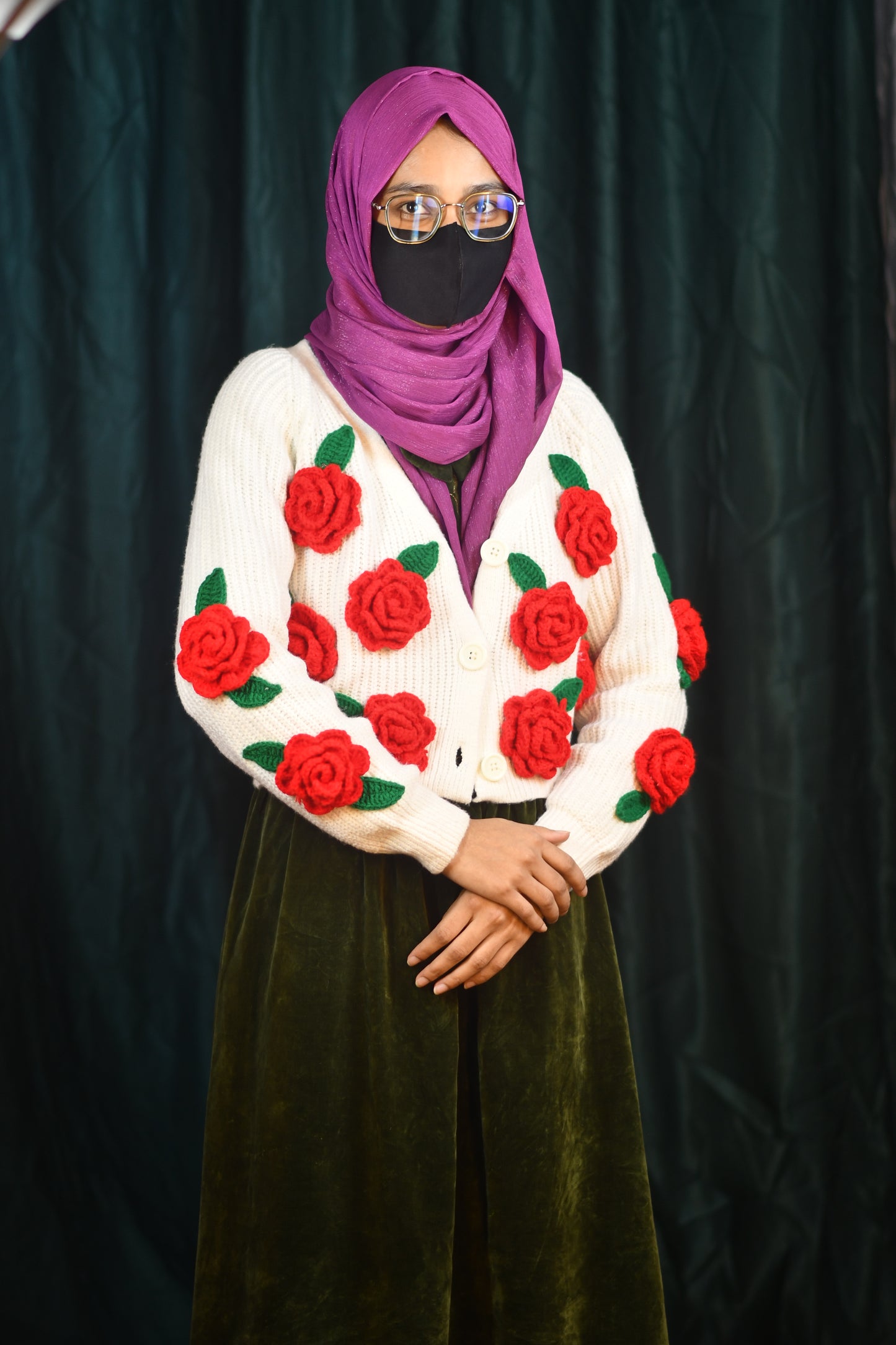 WC 01 - Hand-Crafted Rose Sweater