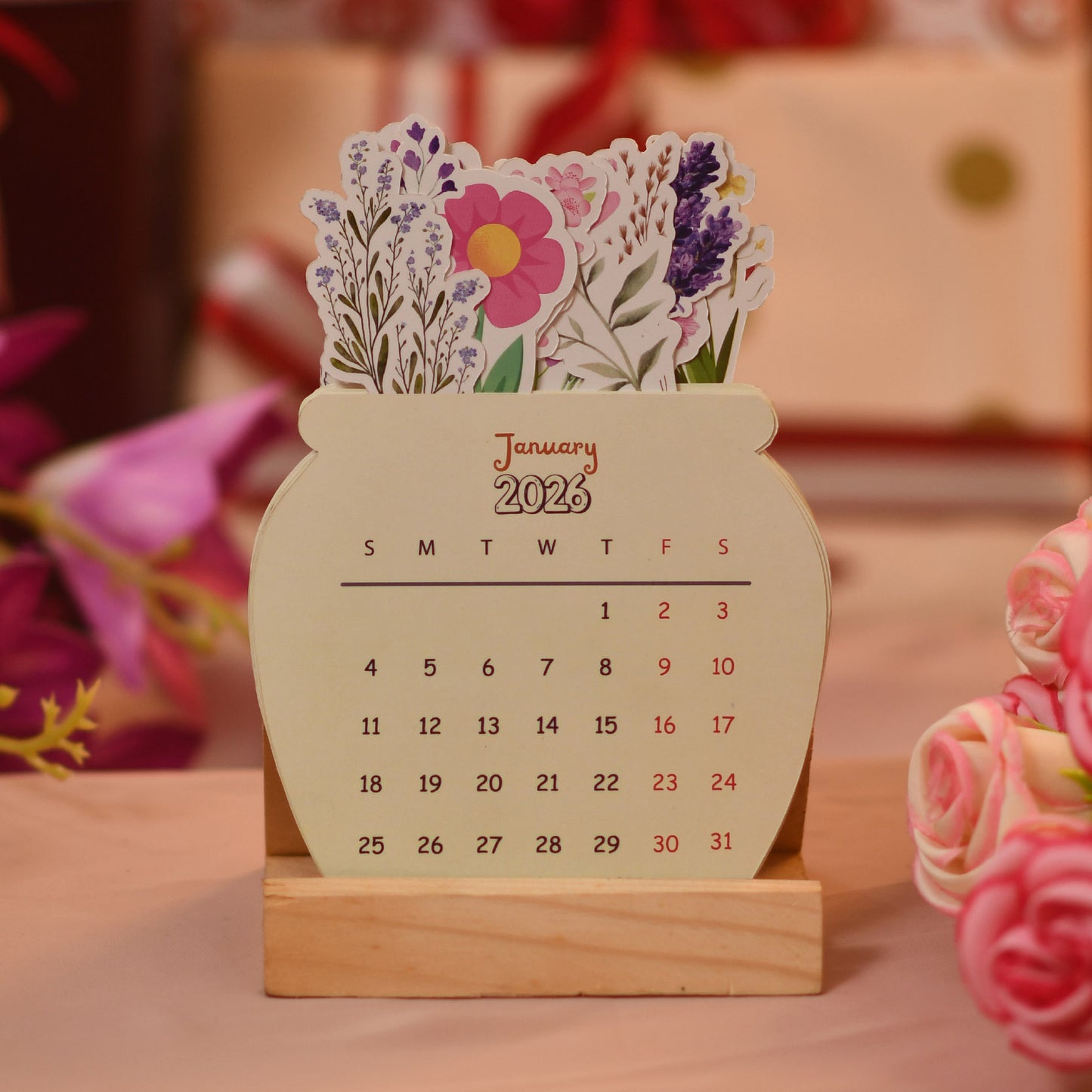 The Viral Combo: MrBeast Feastables (Almond) & Aesthetic Floral Calendar 2026
