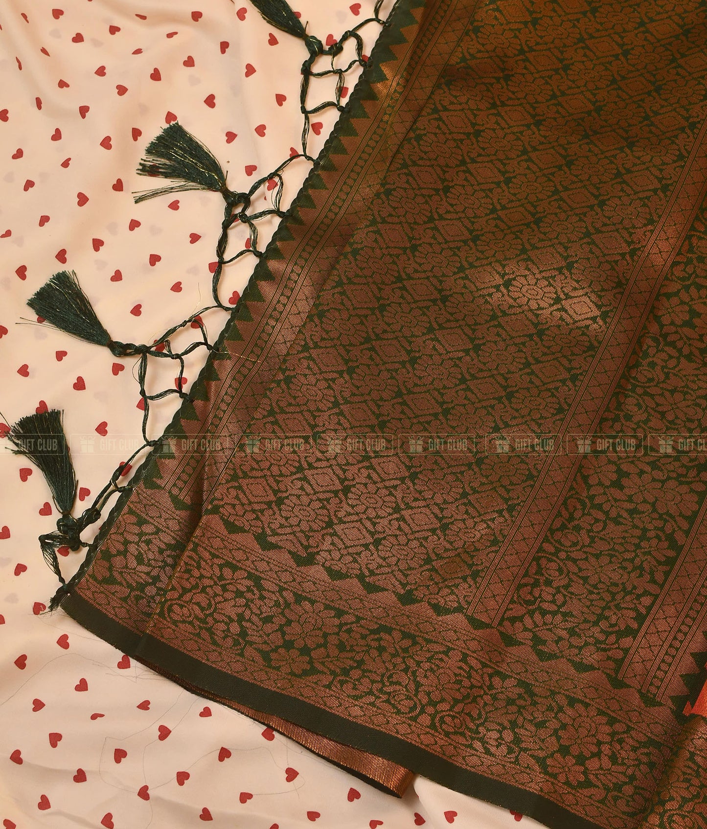 রঞ্জনা (KNJ 05) - Premium Zigzag Indian Silk Sharee