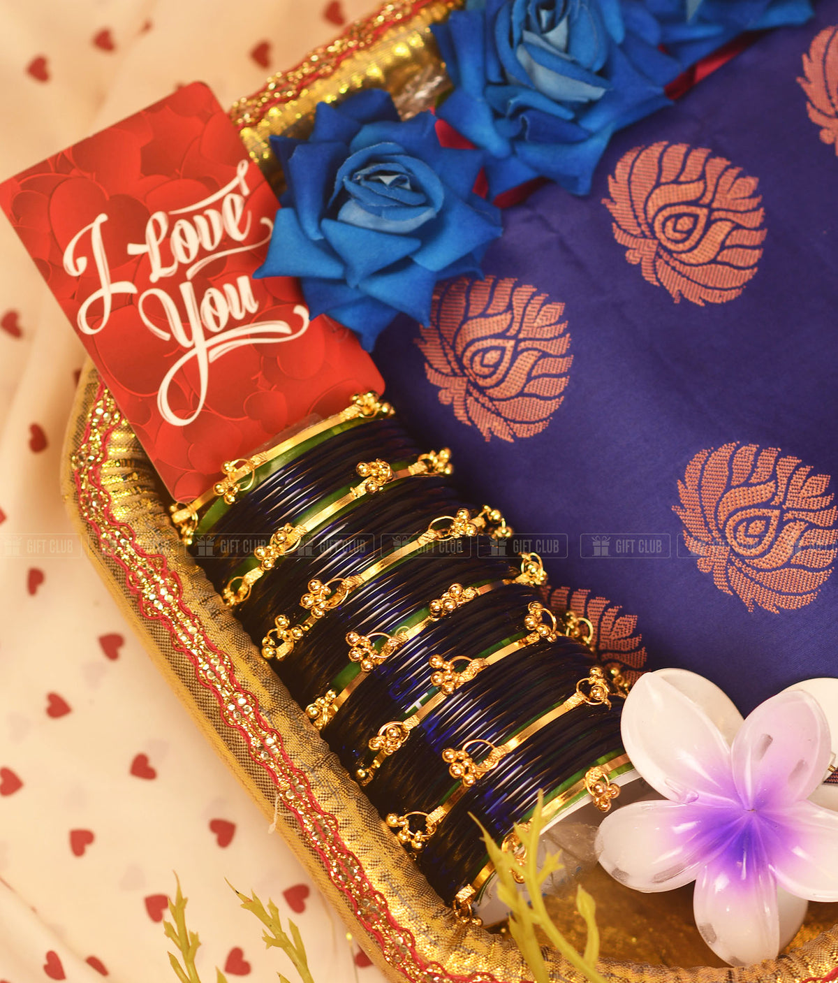 "নীলাঞ্জনা (SD 02)" - Exclusive Saree Dala Gift Package