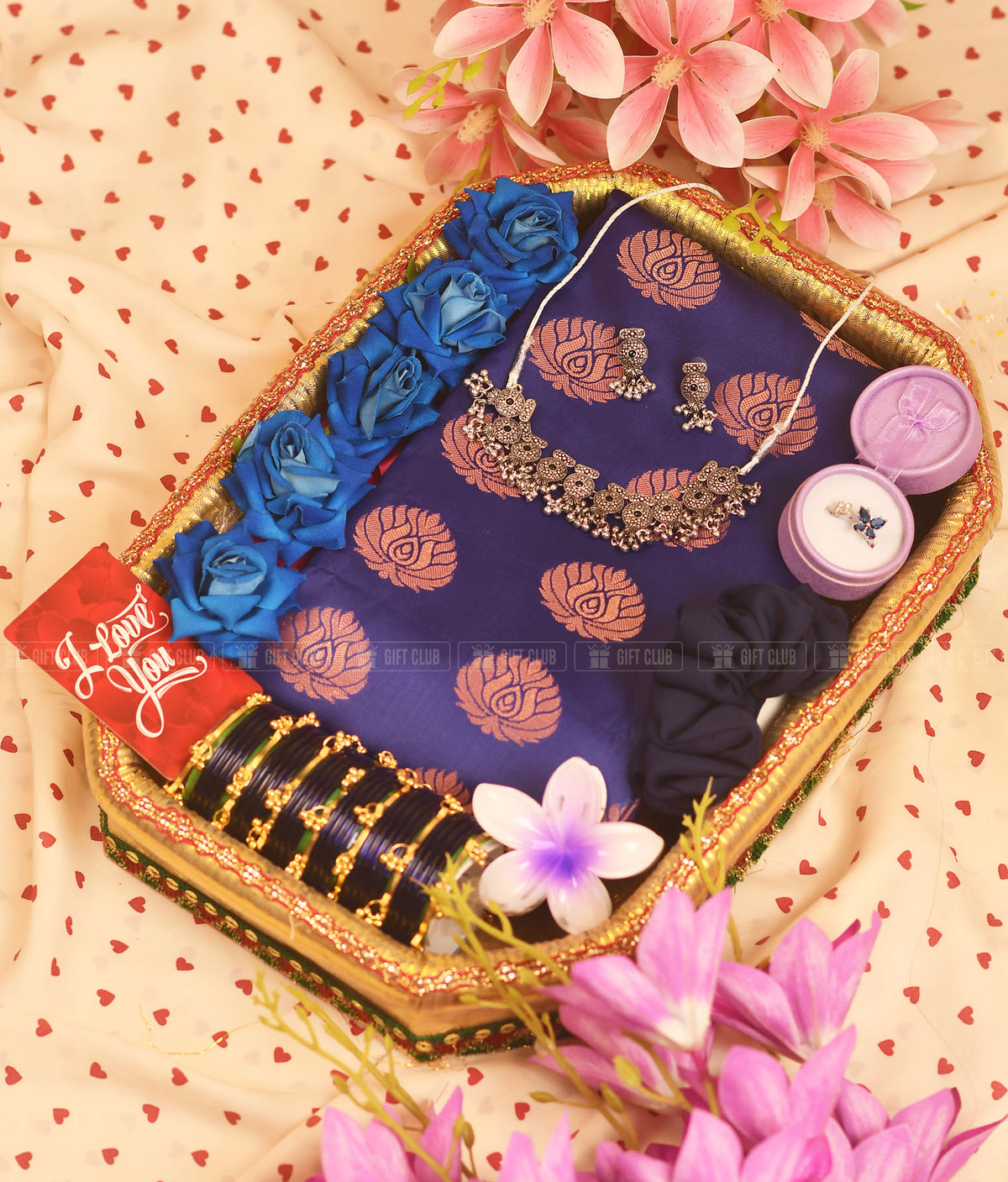 "নীলাঞ্জনা (SD 02)" - Exclusive Saree Dala Gift Package