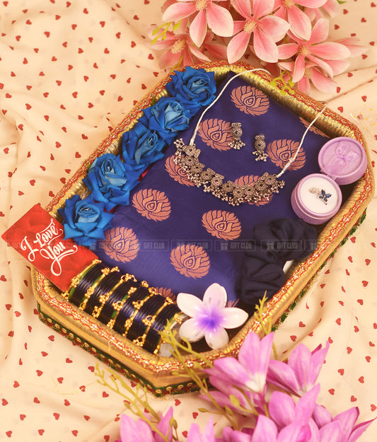 "নীলাঞ্জনা (SD 02)" - Exclusive Saree Dala Gift Package